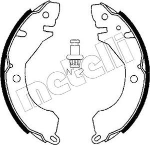 Metelli 53-0253 - Комплект тормозных колодок, барабанные autospares.lv