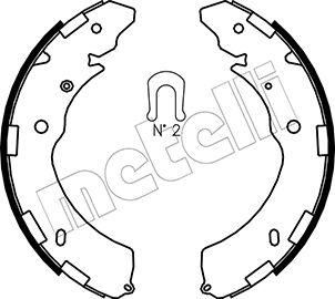 Metelli 53-0269 - Комплект тормозных колодок, барабанные autospares.lv