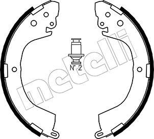 Metelli 53-0260 - Комплект тормозных колодок, барабанные autospares.lv