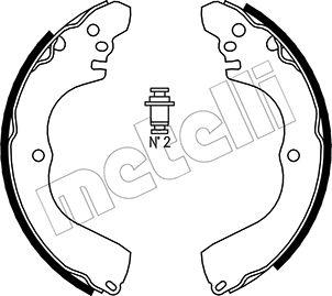 Metelli 53-0261 - Комплект тормозных колодок, барабанные autospares.lv