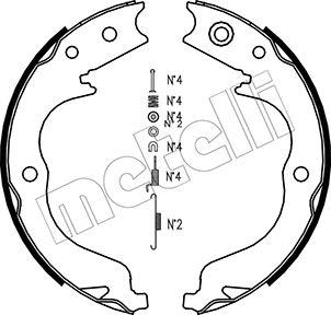 Metelli 53-0268K - Комплект тормозов, ручник, парковка autospares.lv