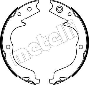 Metelli 53-0268 - Комплект тормозов, ручник, парковка autospares.lv