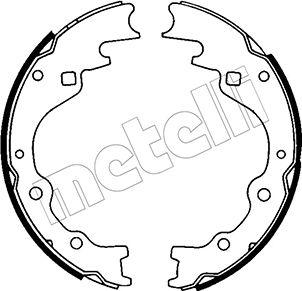 Metelli 53-0202 - Комплект тормозных колодок, барабанные autospares.lv