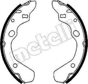 Metelli 53-0207 - Комплект тормозных колодок, барабанные autospares.lv