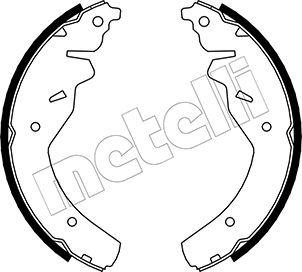 Metelli 53-0215 - Комплект тормозных колодок, барабанные autospares.lv