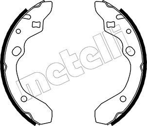 Metelli 53-0210 - Комплект тормозных колодок, барабанные autospares.lv