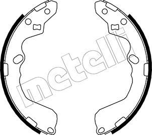 Metelli 53-0212 - Комплект тормозных колодок, барабанные autospares.lv