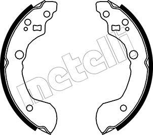 Metelli 53-0286 - Комплект тормозных колодок, барабанные autospares.lv