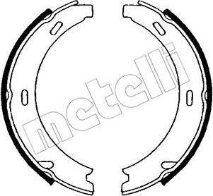 Metelli 53-0234 - Комплект тормозов, ручник, парковка autospares.lv