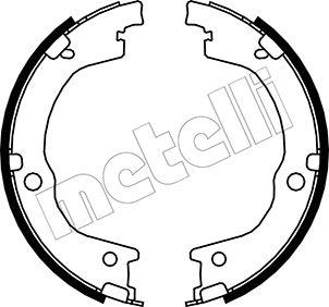 Metelli 53-0230 - Комплект тормозов, ручник, парковка autospares.lv