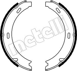 Metelli 53-0233 - Комплект тормозов, ручник, парковка autospares.lv