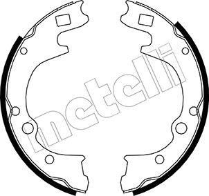 Metelli 53-0221 - Комплект тормозных колодок, барабанные autospares.lv
