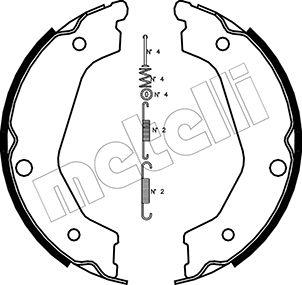 Metelli 53-0227K - Комплект тормозов, ручник, парковка autospares.lv