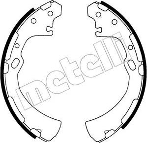 Metelli 53-0279 - Комплект тормозных колодок, барабанные autospares.lv