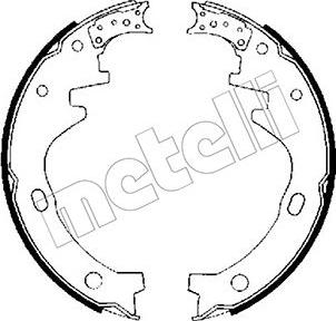 Metelli 53-0274 - Комплект тормозных колодок, барабанные autospares.lv