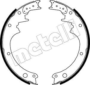 Metelli 53-0275 - Комплект тормозных колодок, барабанные autospares.lv