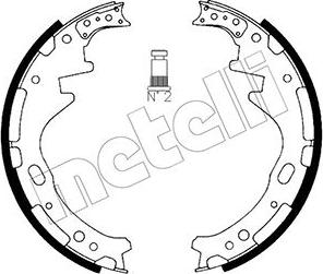 Metelli 53-0278 - Комплект тормозных колодок, барабанные autospares.lv