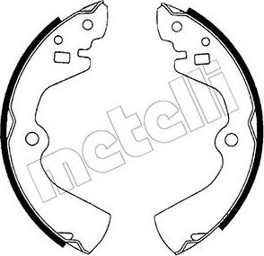 Metelli 53-0277 - Комплект тормозных колодок, барабанные autospares.lv