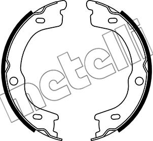 Metelli 53-0740 - Комплект тормозов, ручник, парковка autospares.lv