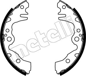 Metelli 53-0724 - Комплект тормозных колодок, барабанные autospares.lv