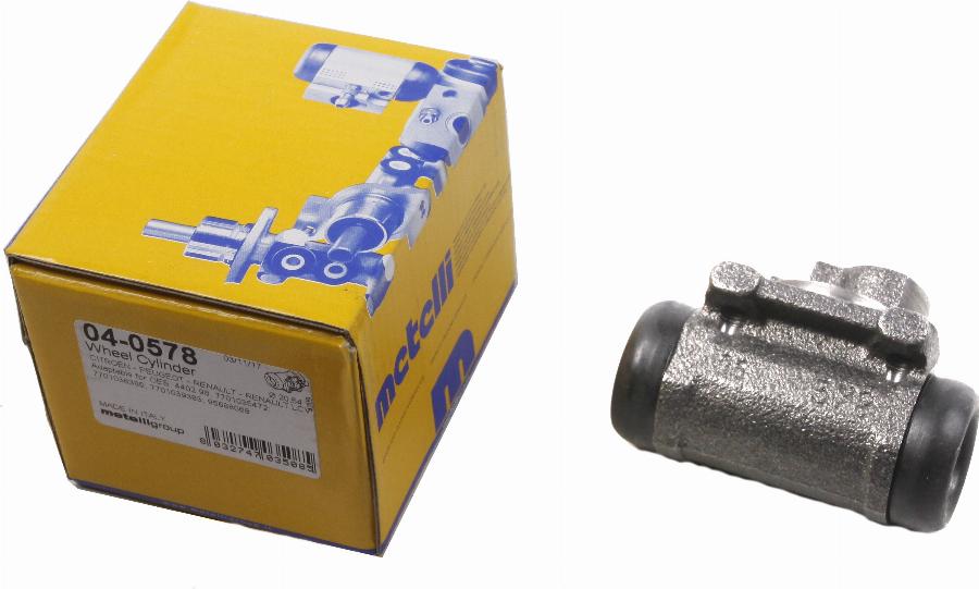 Metelli 04-0578 - Колесный тормозной цилиндр autospares.lv