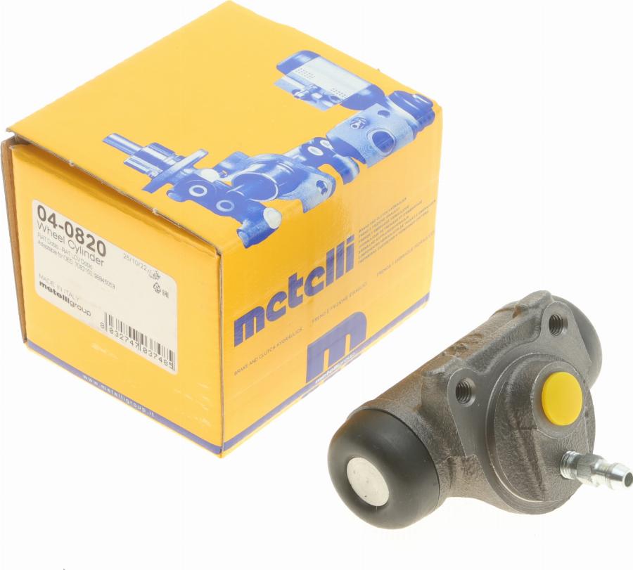 Metelli 04-0820 - Колесный тормозной цилиндр autospares.lv