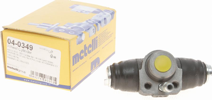 Metelli 04-0349 - Колесный тормозной цилиндр autospares.lv