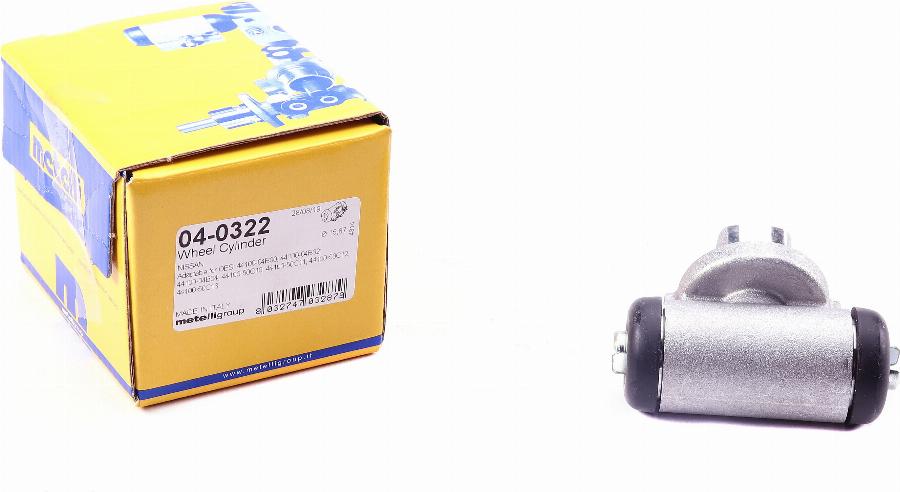 Metelli 04-0322 - Колесный тормозной цилиндр autospares.lv