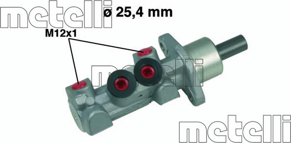 Metelli 05-0451 - Главный тормозной цилиндр autospares.lv