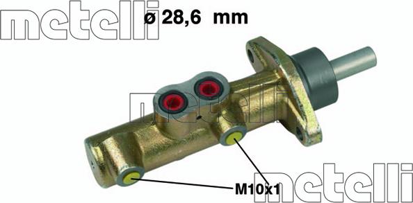 Metelli 05-0460 - Главный тормозной цилиндр autospares.lv