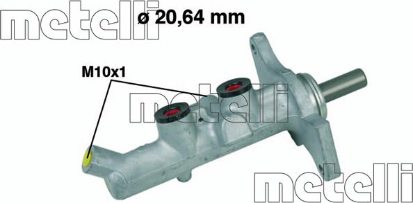 Metelli 05-0592 - Главный тормозной цилиндр autospares.lv