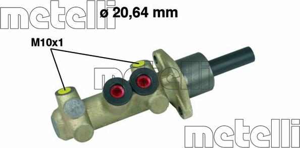 Metelli 05-0560 - Главный тормозной цилиндр autospares.lv