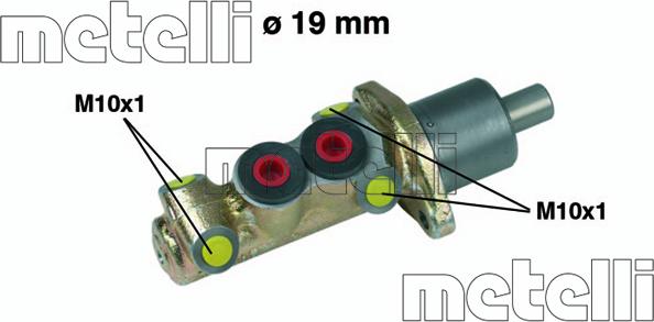 Metelli 05-0061 - Главный тормозной цилиндр autospares.lv