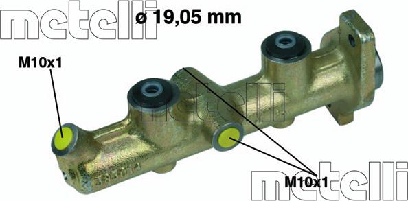 Metelli 05-0036 - Главный тормозной цилиндр autospares.lv