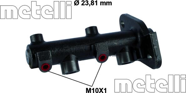 Metelli 05-0861 - Главный тормозной цилиндр autospares.lv