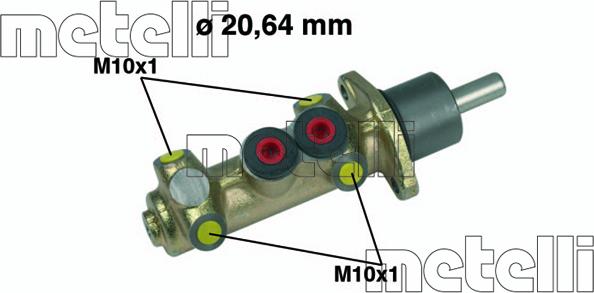 Metelli 05-0300 - Главный тормозной цилиндр autospares.lv