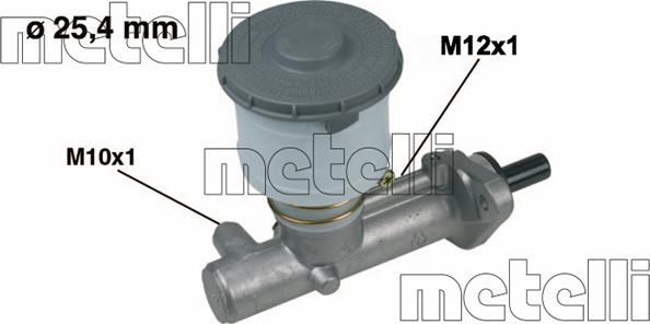 Metelli 05-0315 - Главный тормозной цилиндр autospares.lv