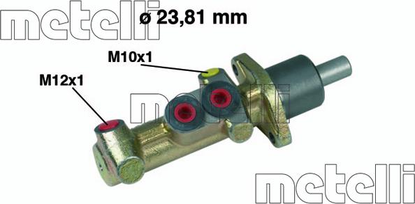 Metelli 05-0386 - Главный тормозной цилиндр autospares.lv