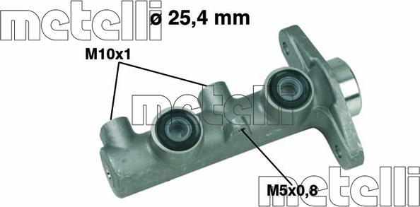 Metelli 05-0329 - Главный тормозной цилиндр autospares.lv