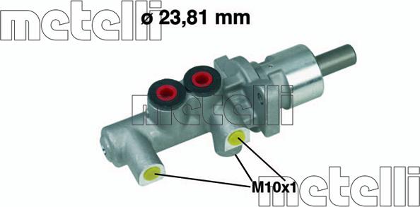 Metelli 05-0255 - Главный тормозной цилиндр autospares.lv