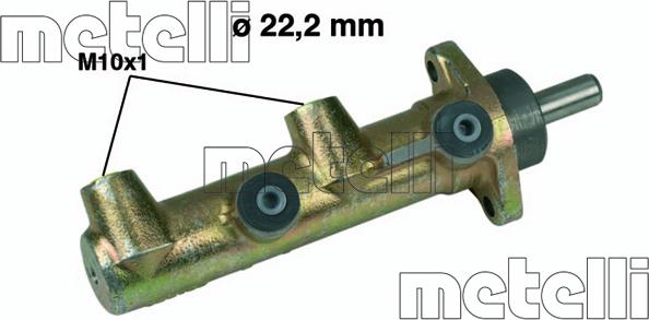 Metelli 05-0238 - Главный тормозной цилиндр autospares.lv