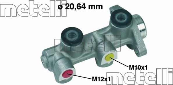 Metelli 05-0224 - Главный тормозной цилиндр autospares.lv