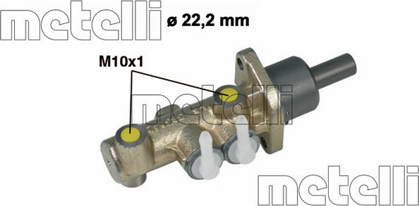 Metelli 05-0279 - Главный тормозной цилиндр autospares.lv