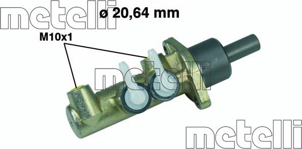 Metelli 05-0273 - Главный тормозной цилиндр autospares.lv