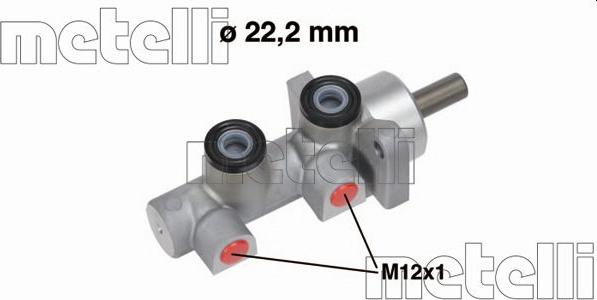 Metelli 05-0723 - Главный тормозной цилиндр autospares.lv