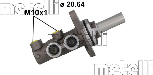 Metelli 05-1162 - Главный тормозной цилиндр autospares.lv