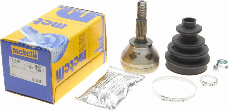 Metelli 15-1498 - Шарнирный комплект, ШРУС, приводной вал autospares.lv