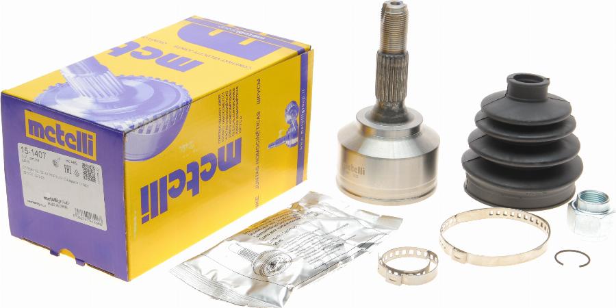 Metelli 15-1407 - Шарнирный комплект, ШРУС, приводной вал autospares.lv