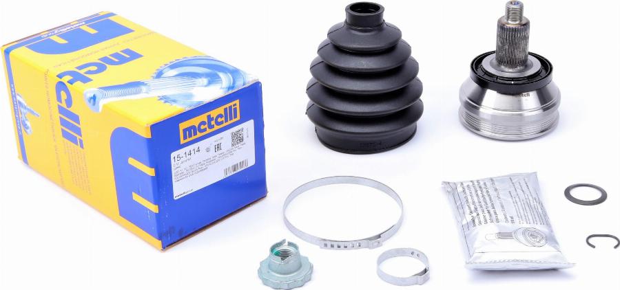 Metelli 15-1414 - Шарнирный комплект, ШРУС, приводной вал autospares.lv