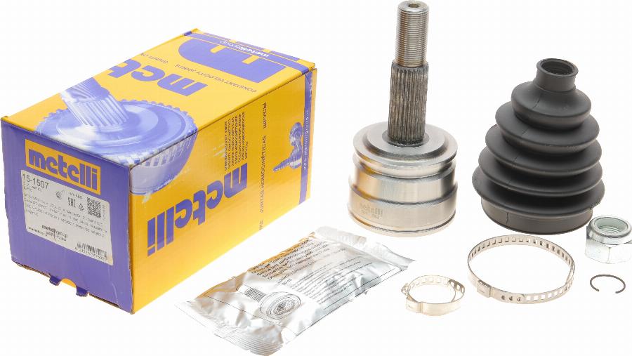 Metelli 15-1507 - Шарнирный комплект, ШРУС, приводной вал autospares.lv